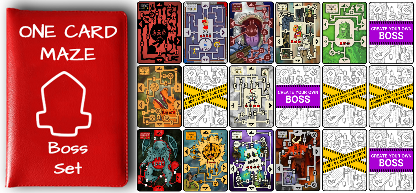 Almost Everything One Card Maze (No Kickstarter Exclusives)