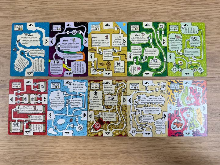 Almost Everything One Card Maze (No Kickstarter Exclusives)