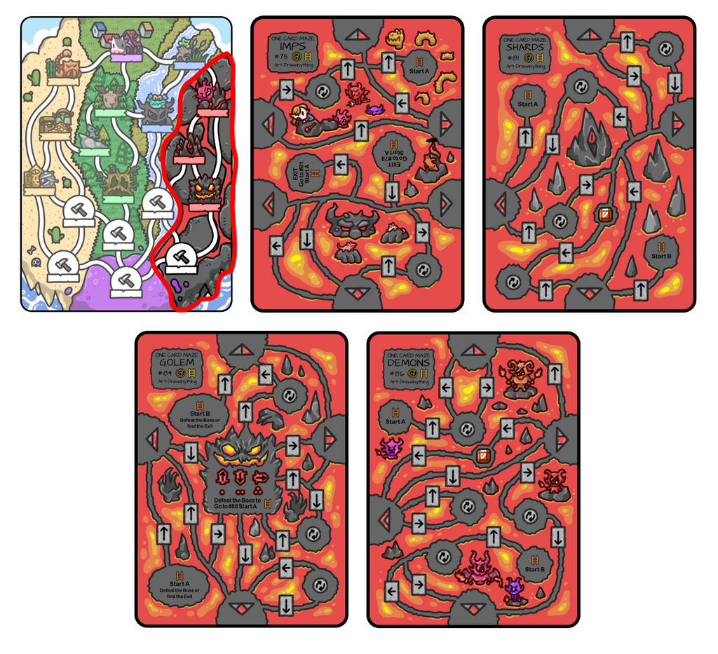 Multi Card Maze Print and Play