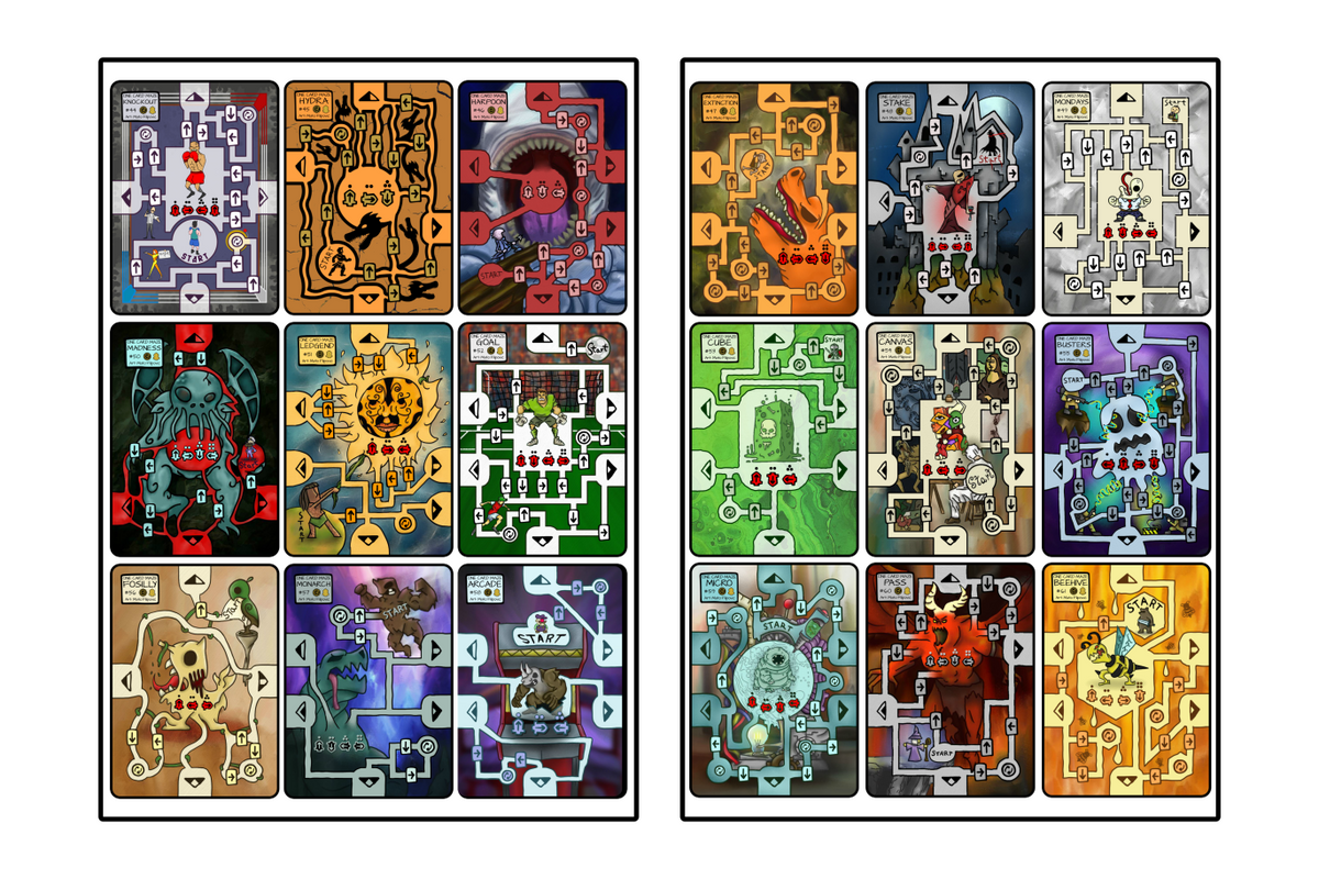 Boss Set Print and Play – One Card Maze Store