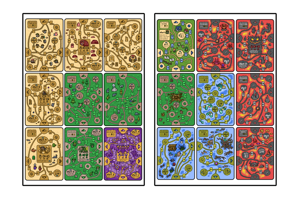 Multi Card Maze Print and Play
